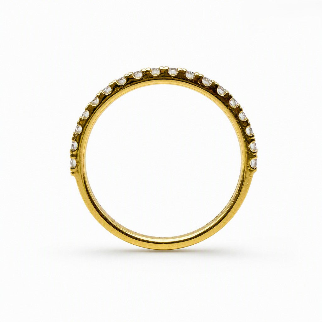 18K Yellow Gold Diamond Wedding Band