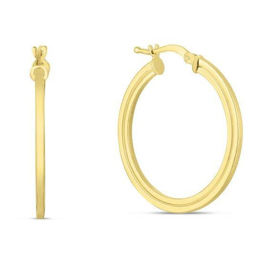 14K Gold Round Concentric Hoops - Warwick Jewelers