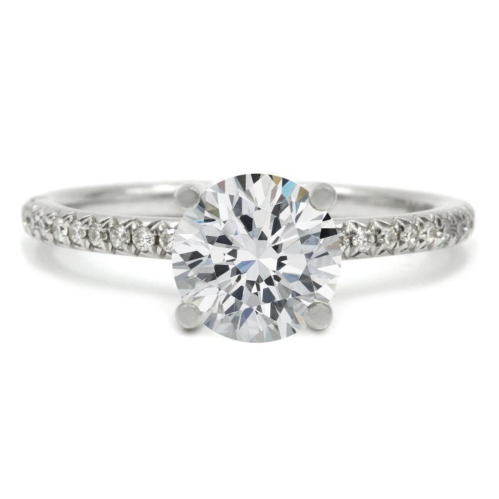 14k White Gold Diamond Enagement Ring - Warwick Jewelers