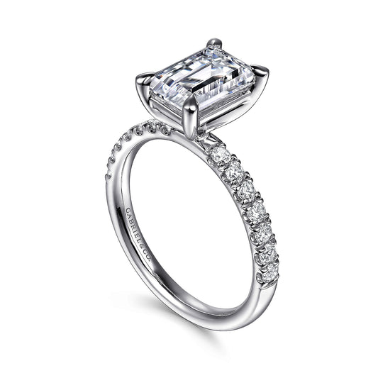 14k White Gold Diamond Engagement Ring - Warwick Jewelers