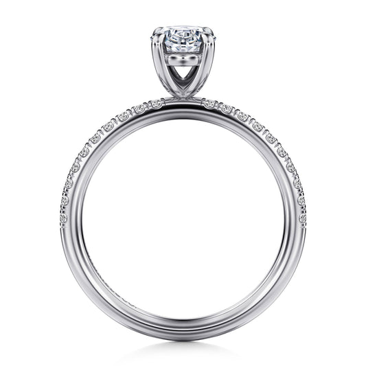14k White Gold Diamond Engagement Ring - Warwick Jewelers
