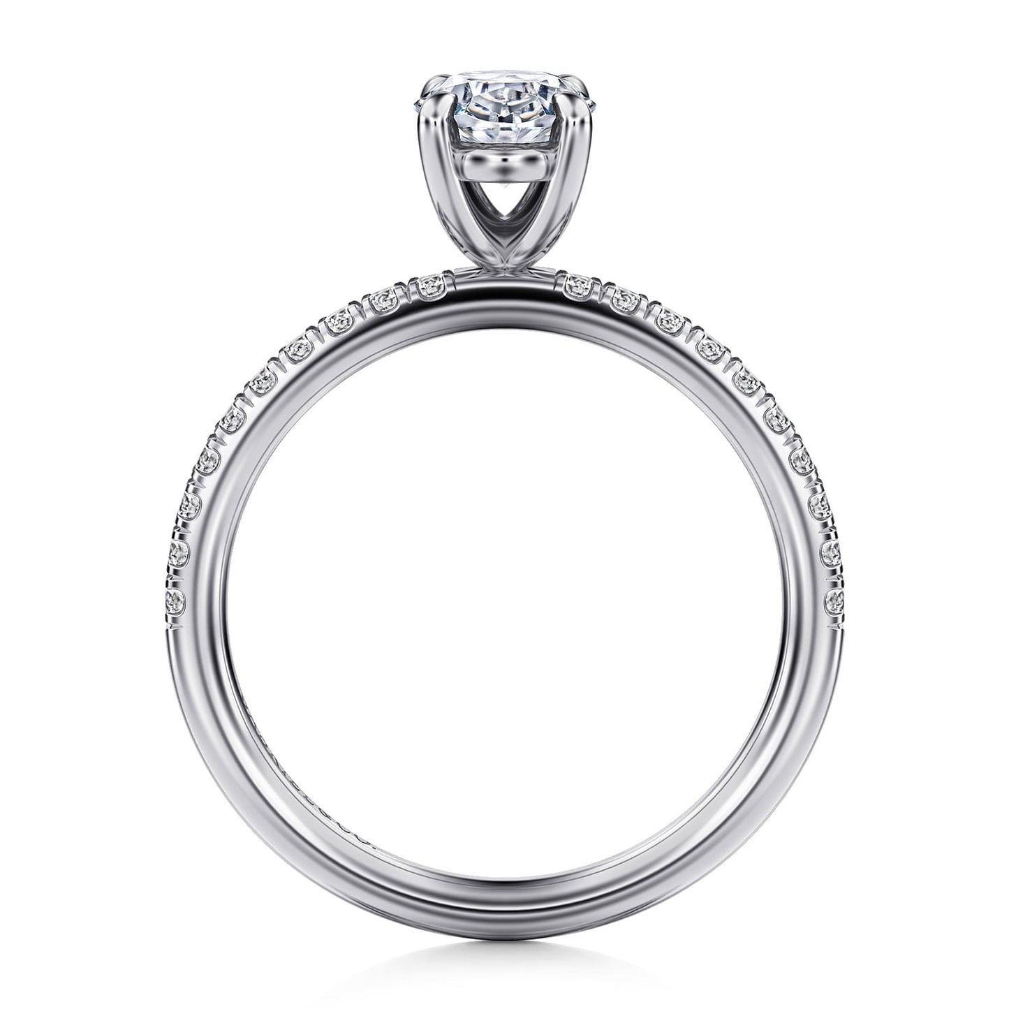 14k White Gold Diamond Engagement Ring - Warwick Jewelers