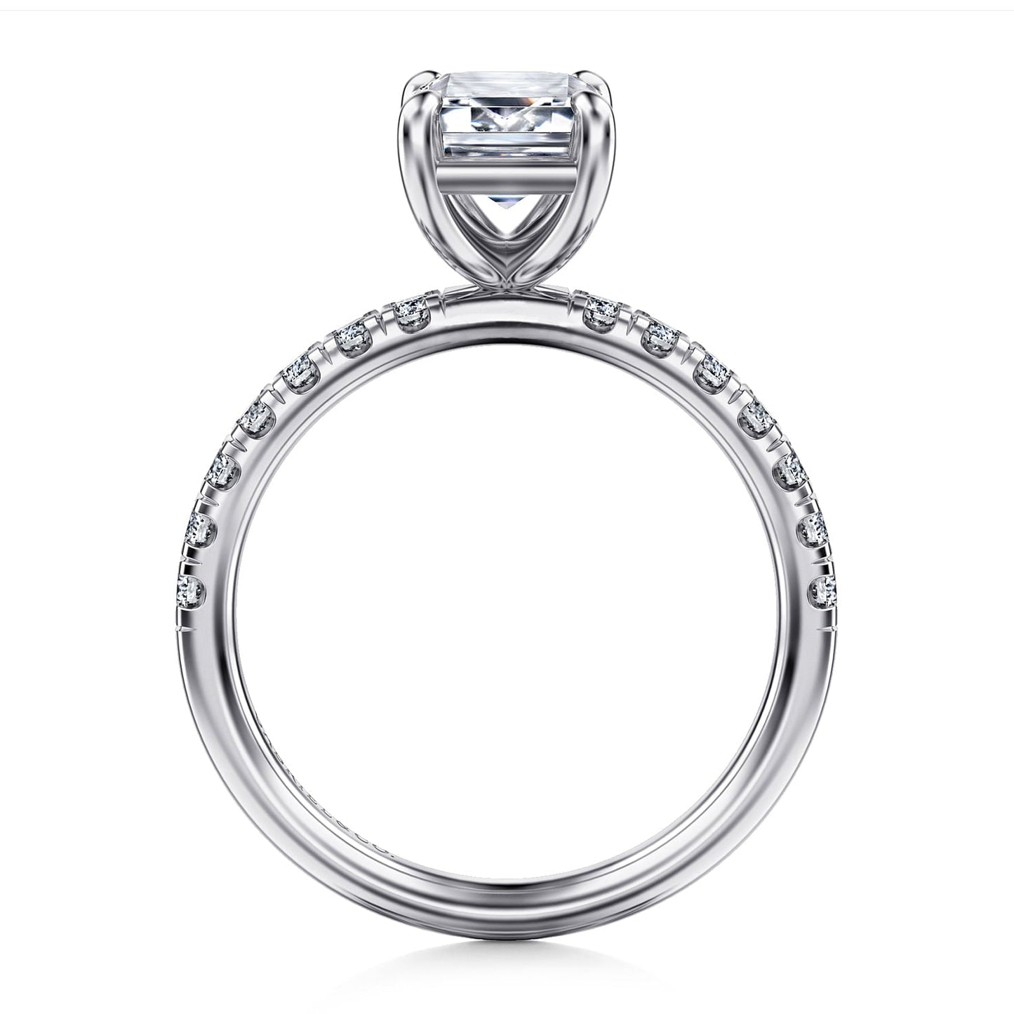 14k White Gold Diamond Engagement Ring - Warwick Jewelers