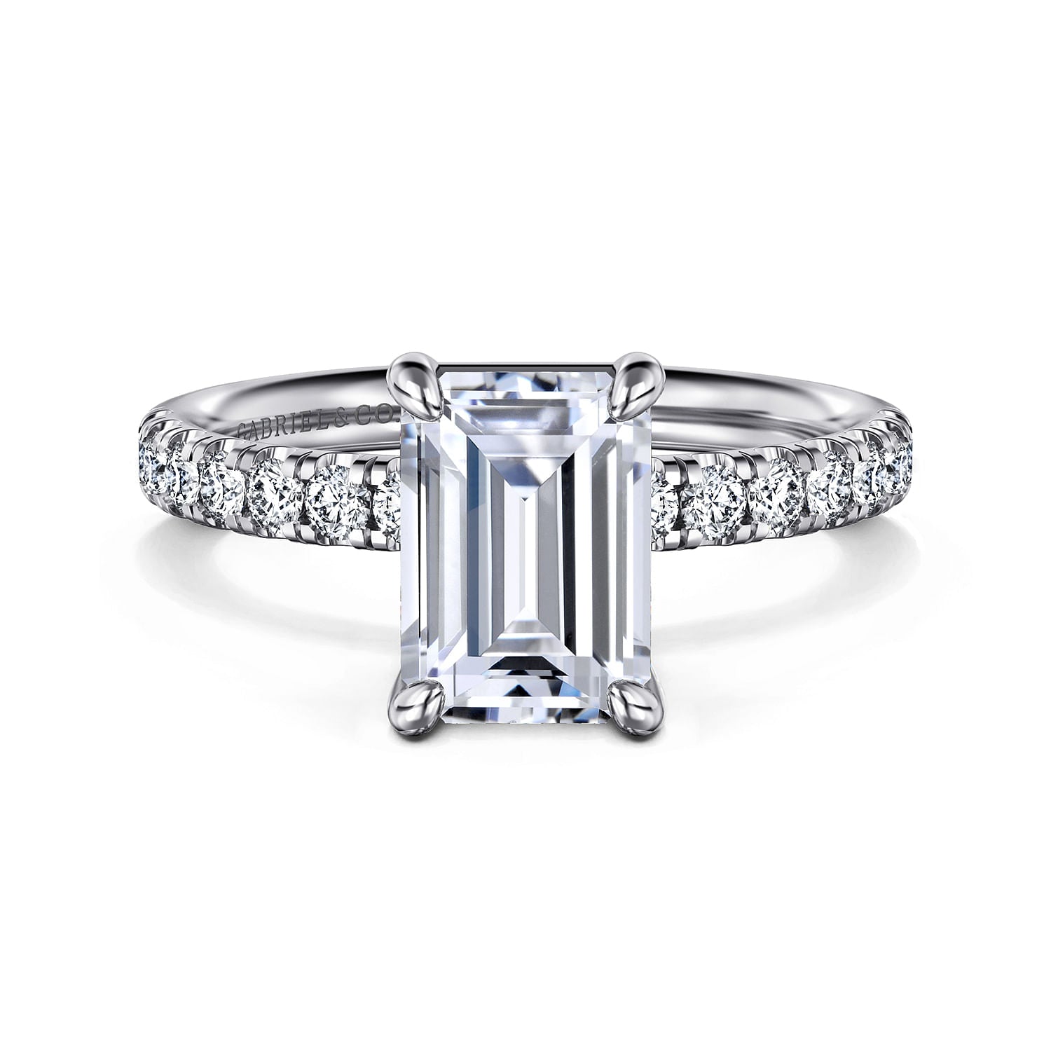 14k White Gold Diamond Engagement Ring - Warwick Jewelers