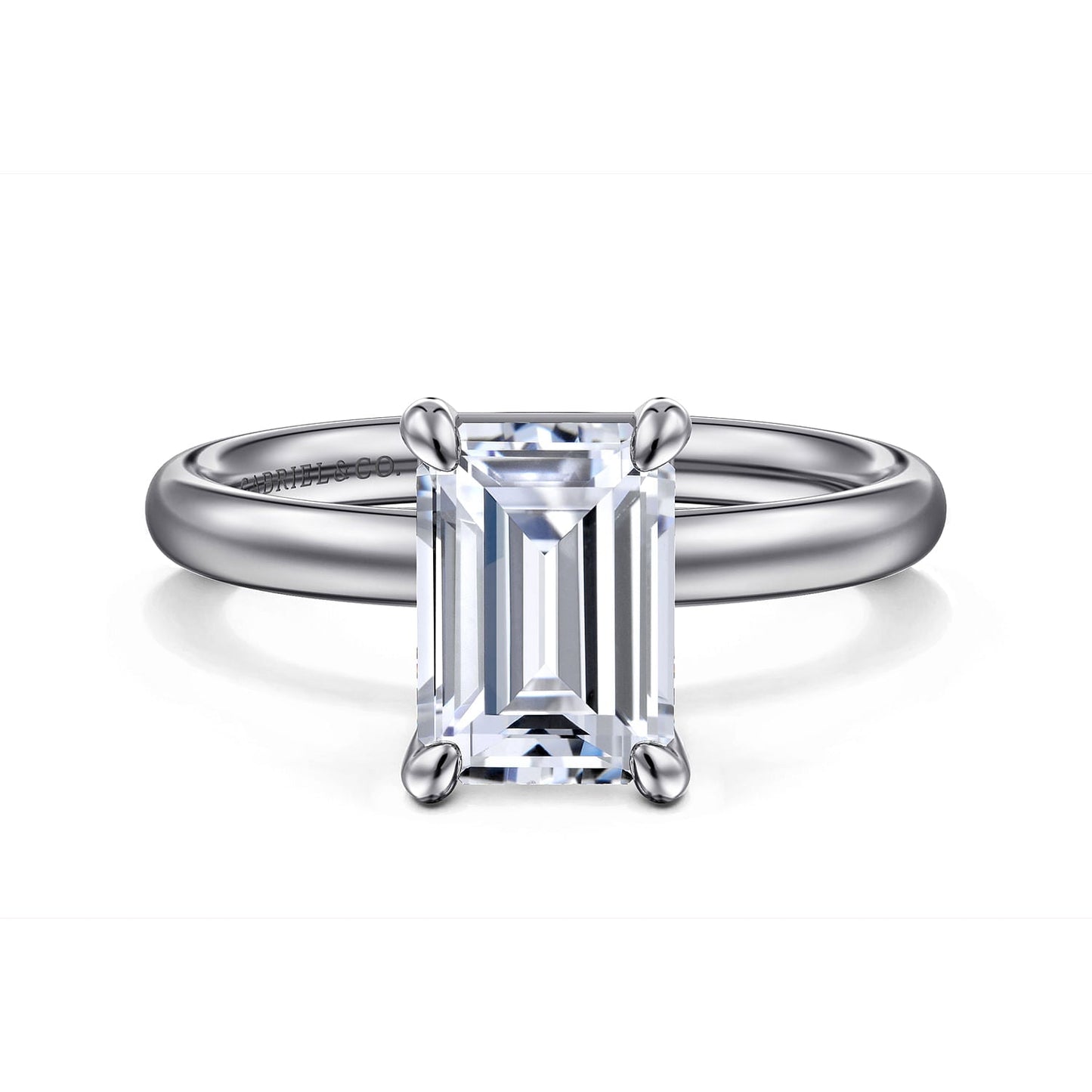 14k White Gold Solitaire Engagement Ring - Warwick Jewelers