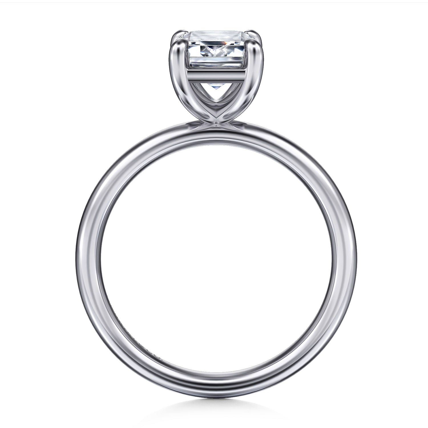 14k White Gold Solitaire Engagement Ring - Warwick Jewelers