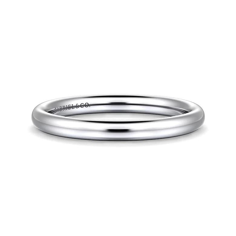 14K White Gold Wedding Band - Warwick Jewelers