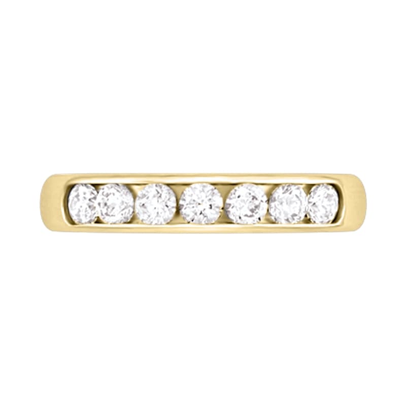 14k Yellow Gold 1.00ctw Channel Anniversary Band - Warwick Jewelers