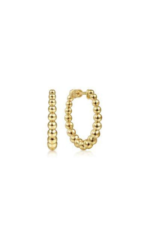 14K Yellow Gold 20mm Bujukan Classic Hoop Earrings - Warwick Jewelers