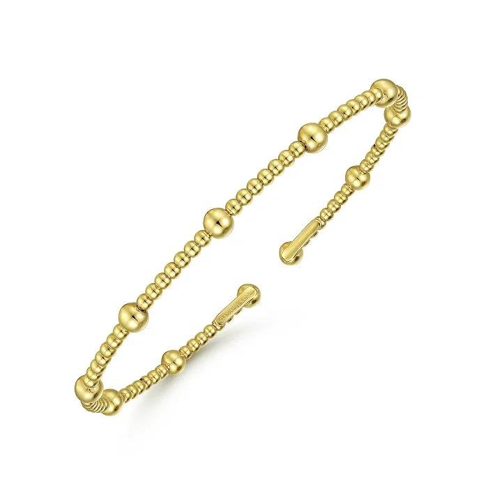 14K Yellow Gold Bujukan Split Bangle - Warwick Jewelers