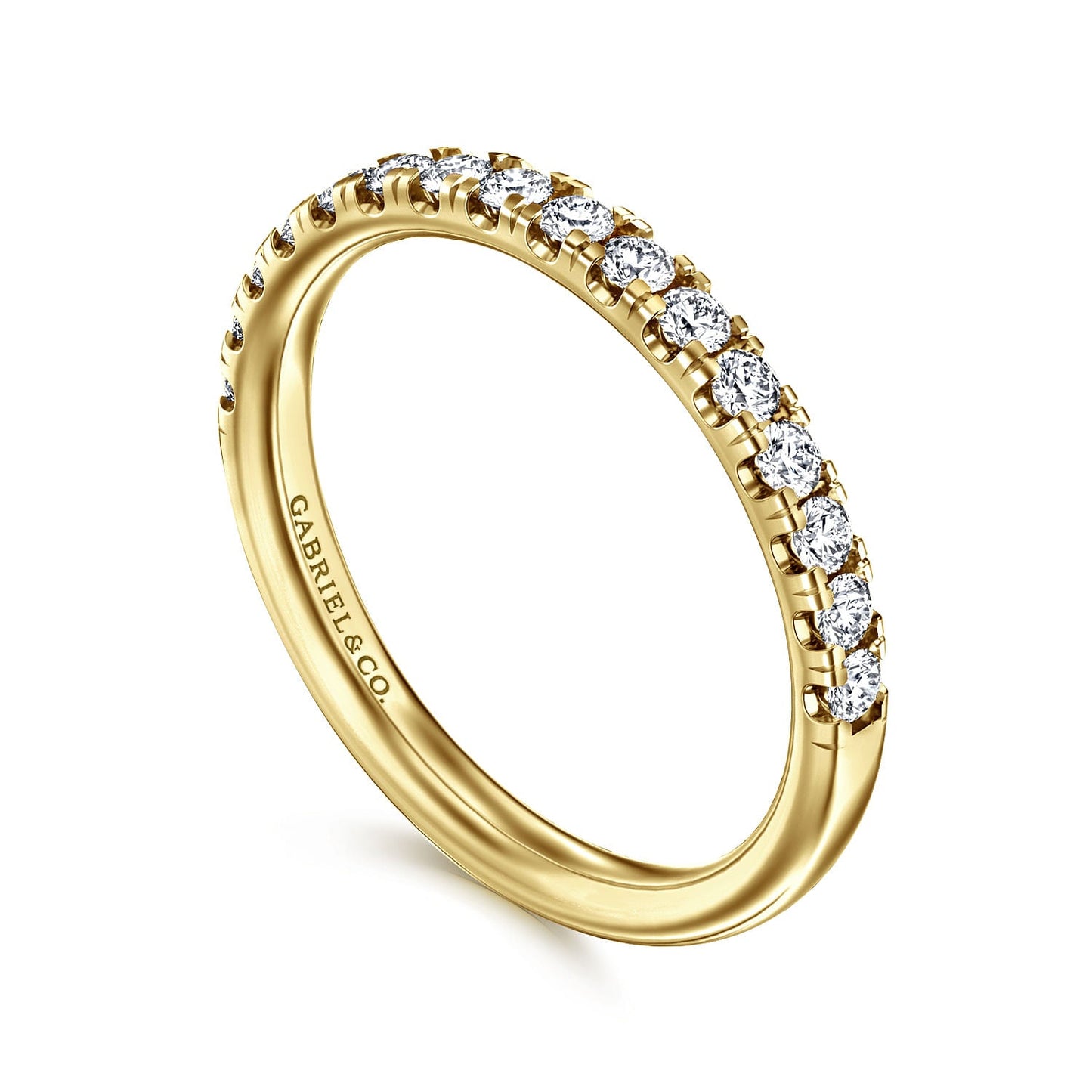 14K Yellow Gold Diamond Wedding Band - Warwick Jewelers