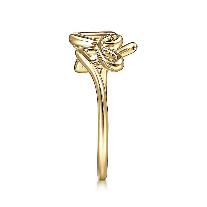 14K Yellow Gold Love Ring - Warwick Jewelers