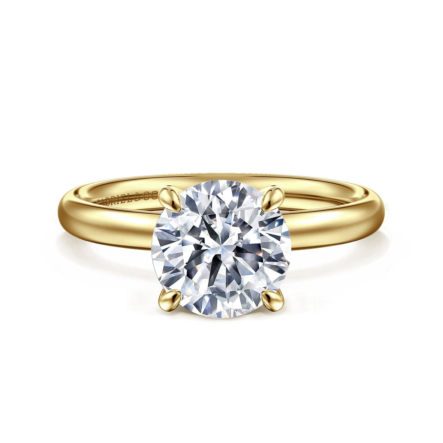 14k Yellow Gold Solitaire Engagement Ring - Warwick Jewelers