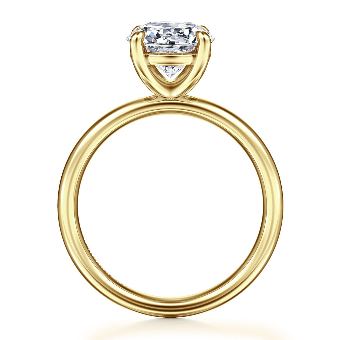 14k Yellow Gold Solitaire Engagement Ring - Warwick Jewelers