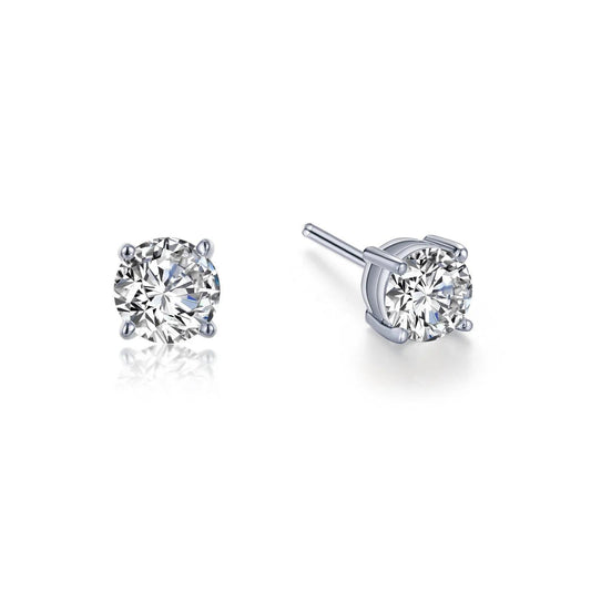 1.5 CTW Solitaire Simulated Stud Earrings - Warwick Jewelers