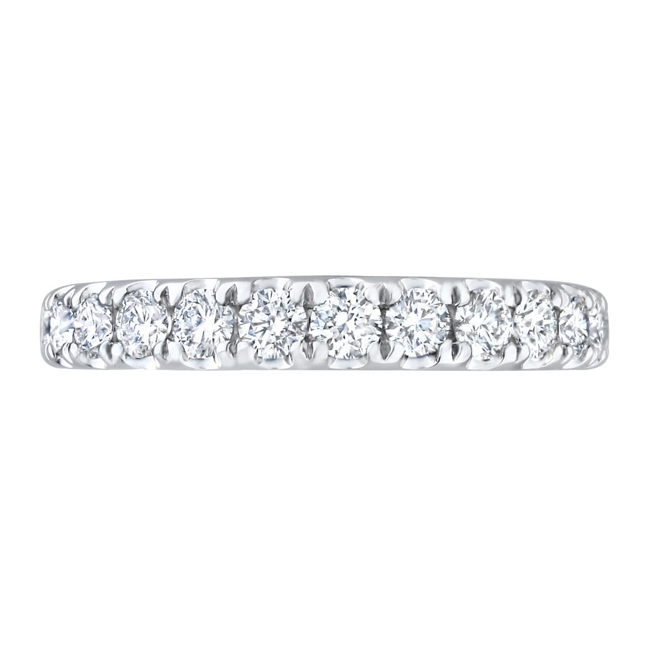 18K White Gold Anniversary Wedding Band - Warwick Jewelers