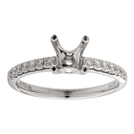 18k White Gold Diamond Engagement Ring - Warwick Jewelers