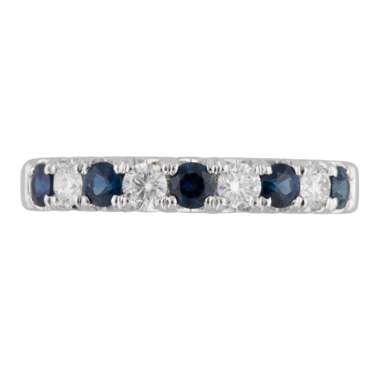 18k White Gold Sapphire and Diamond Ring - Warwick Jewelers