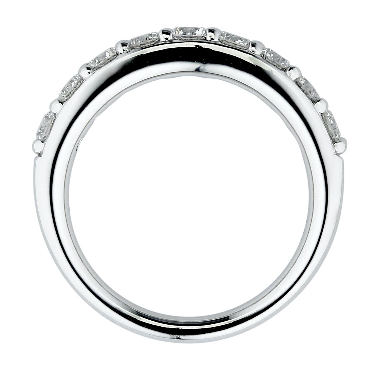 18k White Gold Wedding Band - Warwick Jewelers