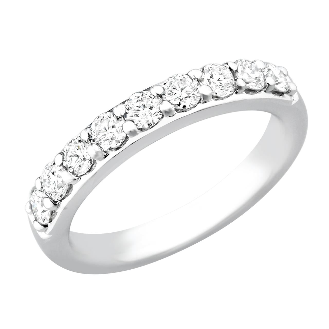 18k White Gold Wedding Band - Warwick Jewelers