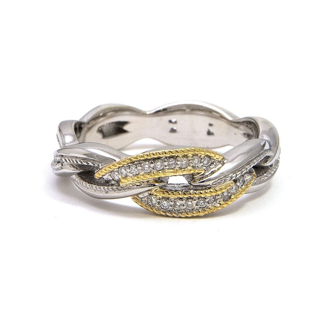 Conexion 2 Round Pave Diamond Ring - Warwick Jewelers