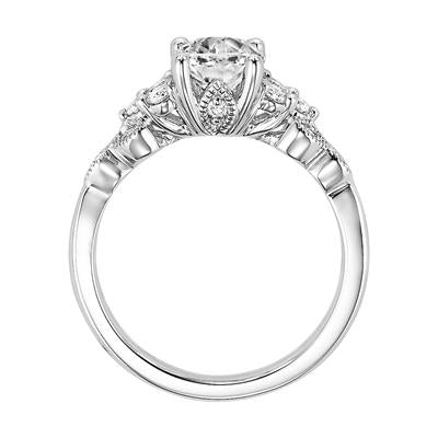 Contemporary Diamond Engagement Ring - Warwick Jewelers