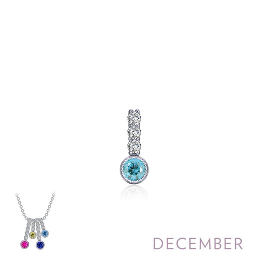 December Birthstone Love Pendant - Warwick Jewelers