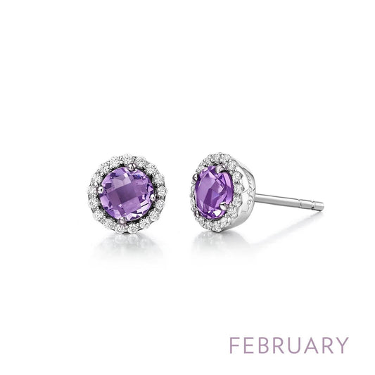 February Birthstone Earrings - Warwick Jewelers