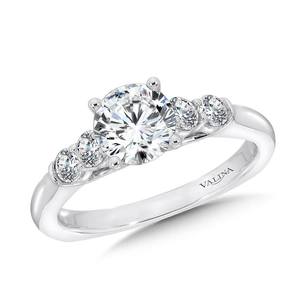 Five-Stone Straight Engagement Ring - Warwick Jewelers