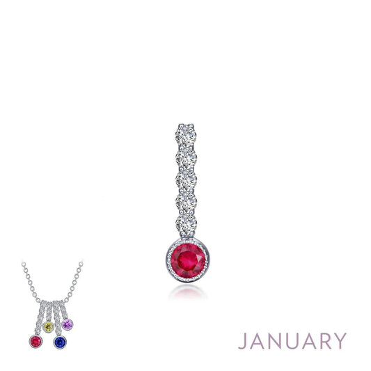 January Birthstone Love Pendant Large - Warwick Jewelers