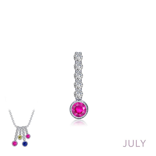 July Birthstone Love Pendant Large - Warwick Jewelers