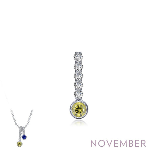 November Birthstone Love Pendant Large - Warwick Jewelers