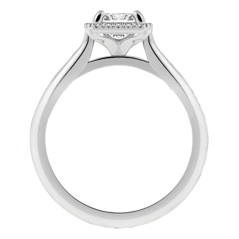 Princess Halo Engagement Ring - Warwick Jewelers