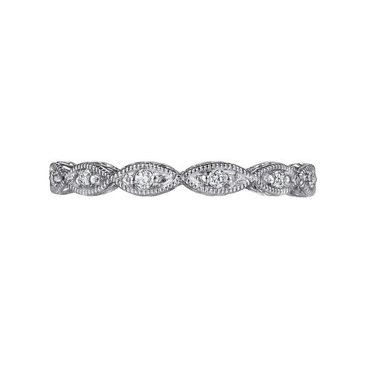Stackable 14K White Gold Diamond Stackable Ring - Warwick Jewelers