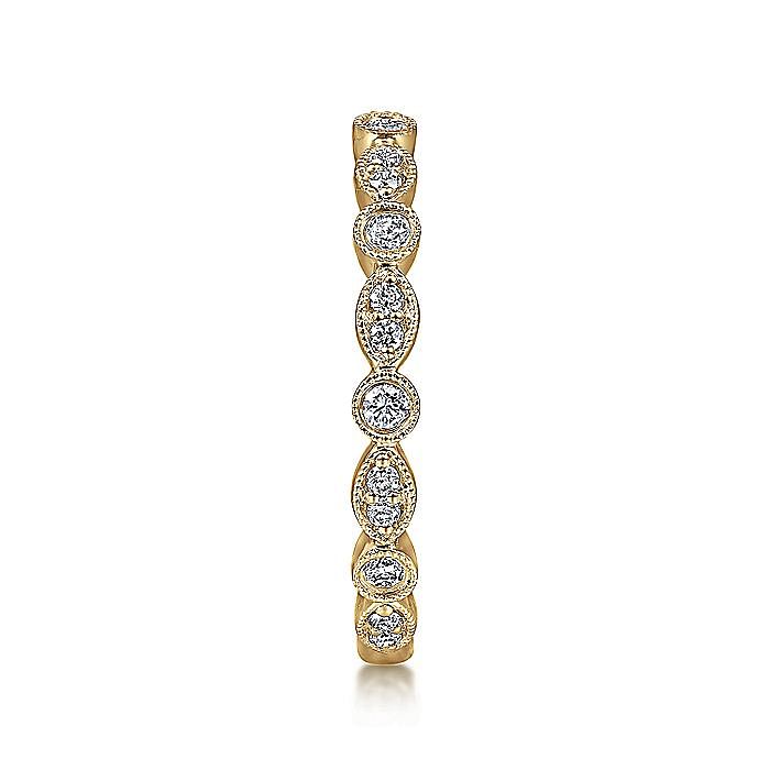 Stackable Ring in 14k Gold with Diamonds - Warwick Jewelers