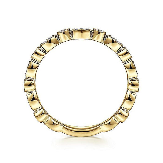 Stackable Ring in 14k Gold with Diamonds - Warwick Jewelers