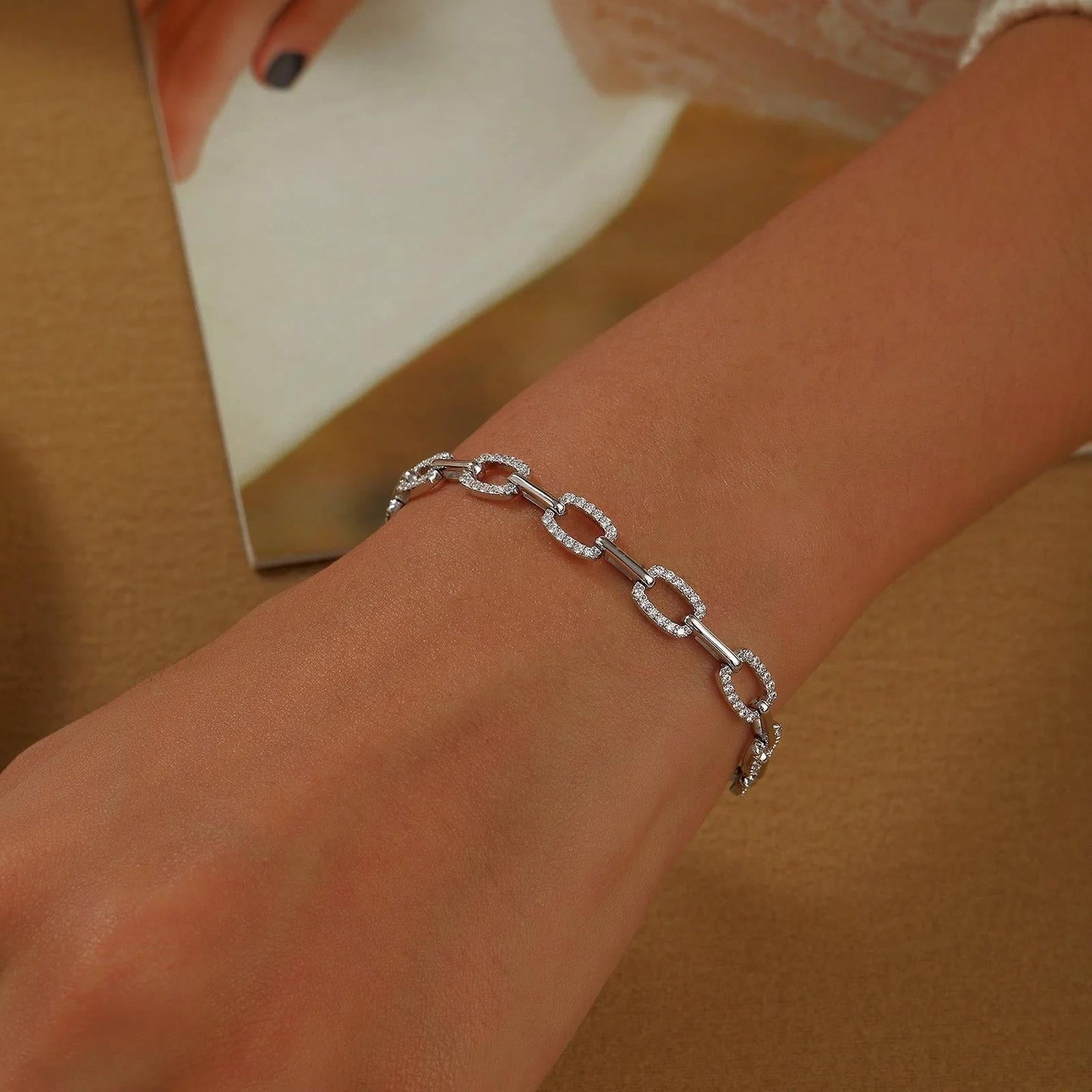 Sterling Silver Alternating Link Bracelet - Warwick Jewelers