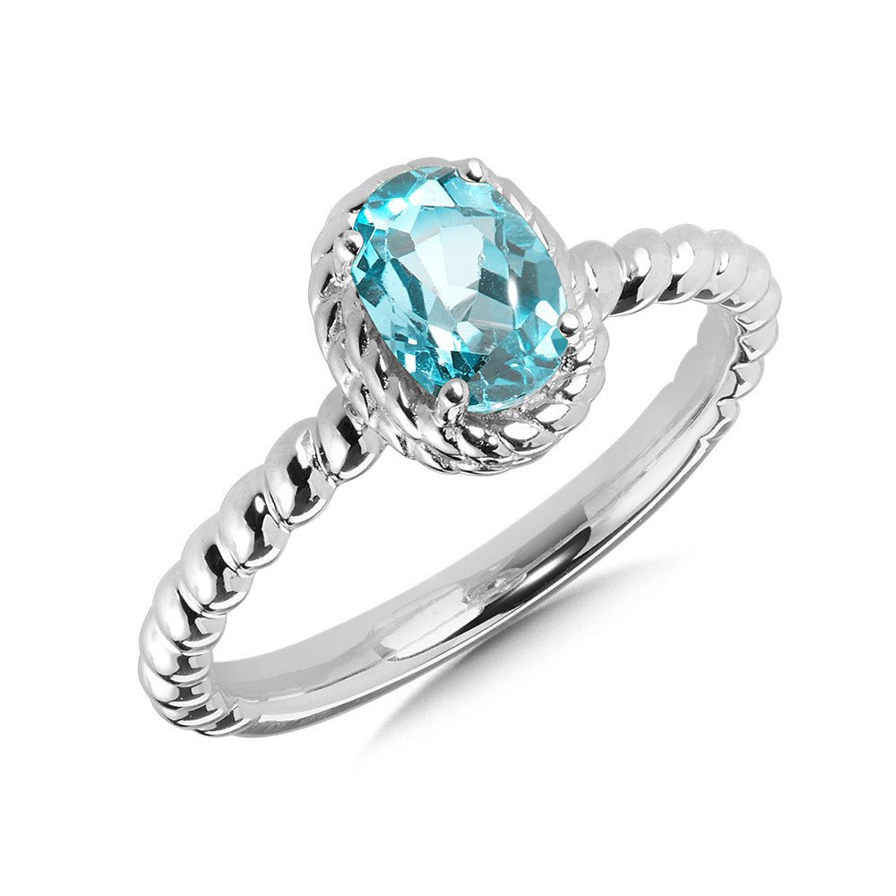 Sterling Silver Aquamarine Ring - Warwick Jewelers