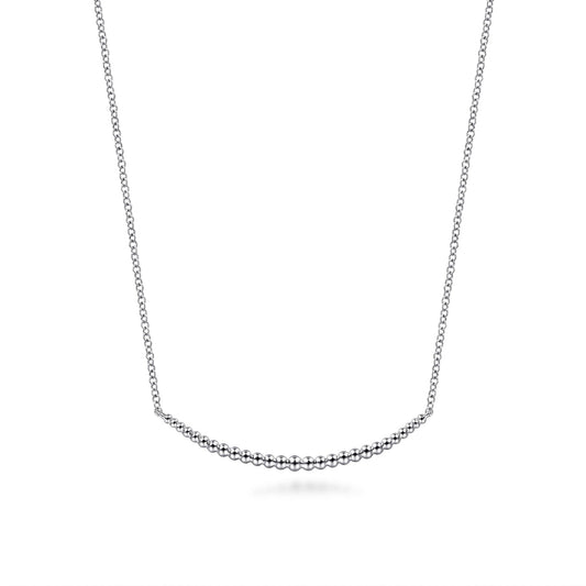 Sterling Silver Bujukan Bead Bar Necklace - Warwick Jewelers