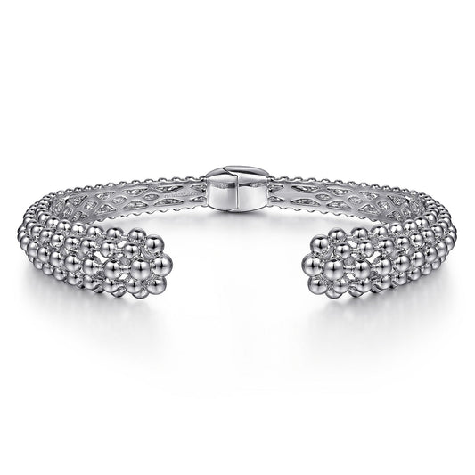 Sterling Silver Bujukan Hinged Cuff - Warwick Jewelers