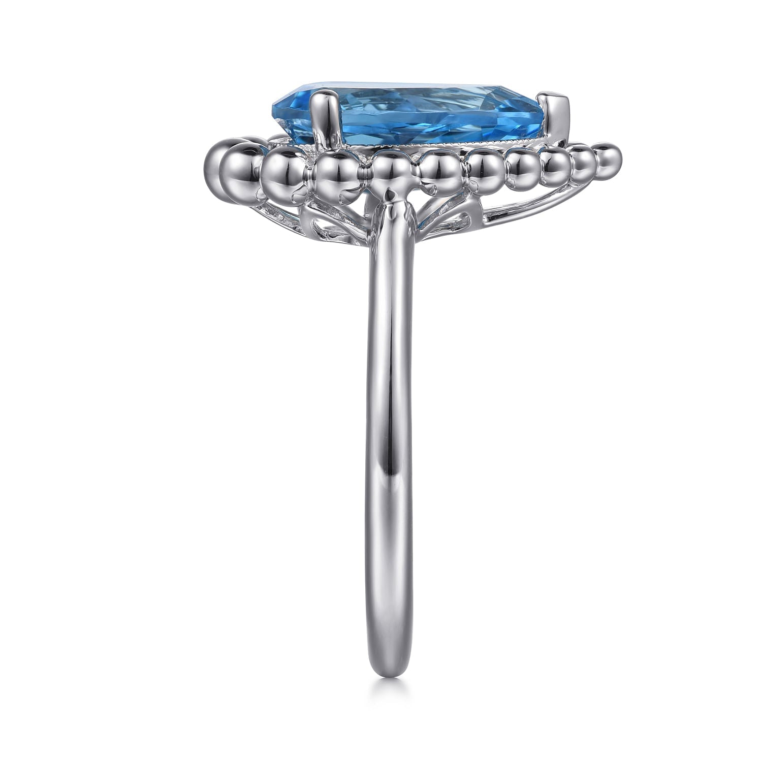 Sterling Silver Bujukan Swiss Blue Topaz Ring - Warwick Jewelers