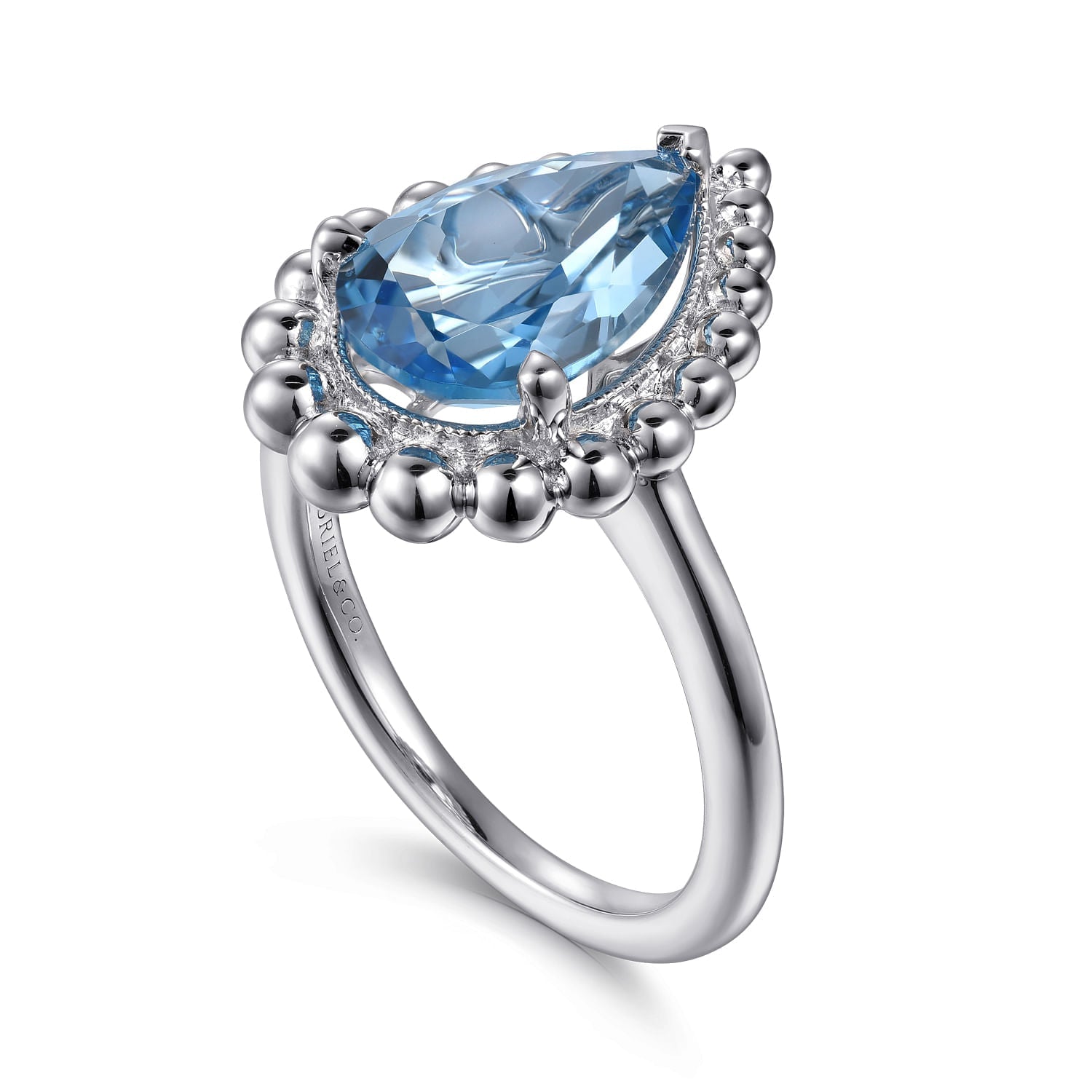 Sterling Silver Bujukan Swiss Blue Topaz Ring - Warwick Jewelers