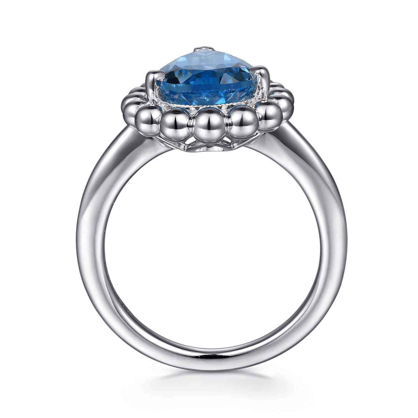 Sterling Silver Bujukan Swiss Blue Topaz Ring - Warwick Jewelers