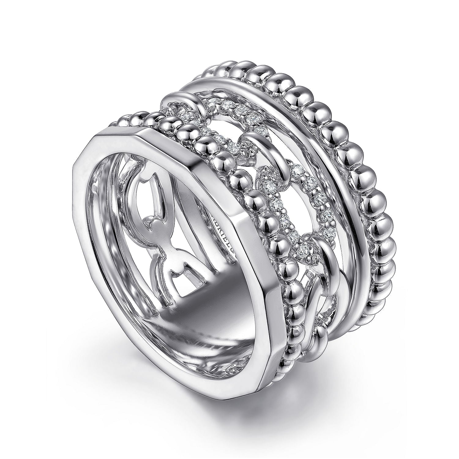 Sterling Silver Bujukan White Sapphire Easy Stackable Ring - Warwick Jewelers