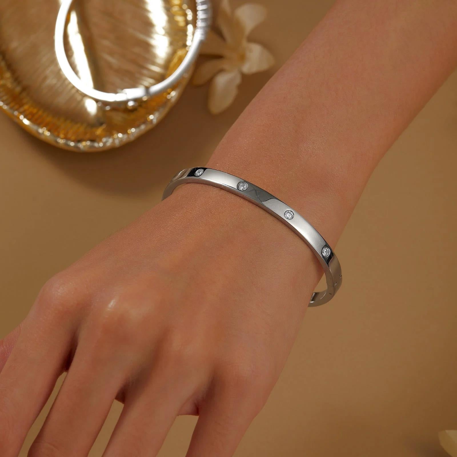 Sterling Silver High Polish Bangle Bracelet - Warwick Jewelers