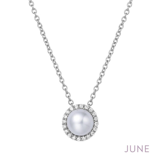 Sterling Silver June Birthstone Necklace - Warwick Jewelers