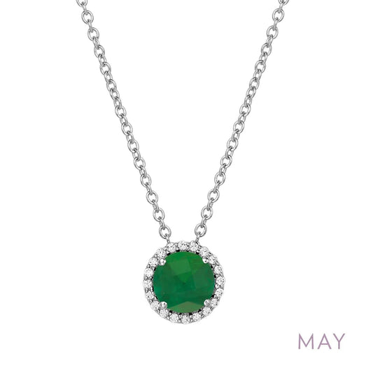 Sterling Silver May Birthstone Necklace - Warwick Jewelers