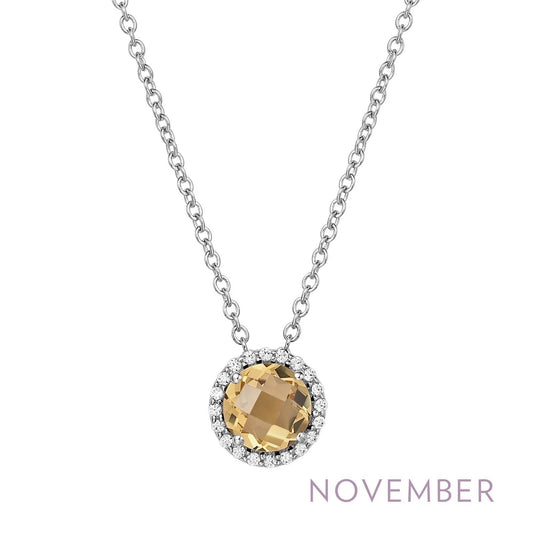 Sterling Silver November Birthstone Necklace - Warwick Jewelers