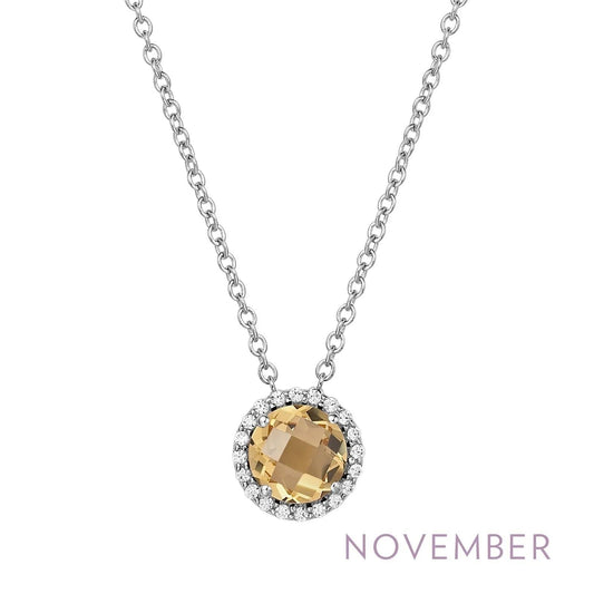 Sterling Silver November Birthstone Necklace - Warwick Jewelers