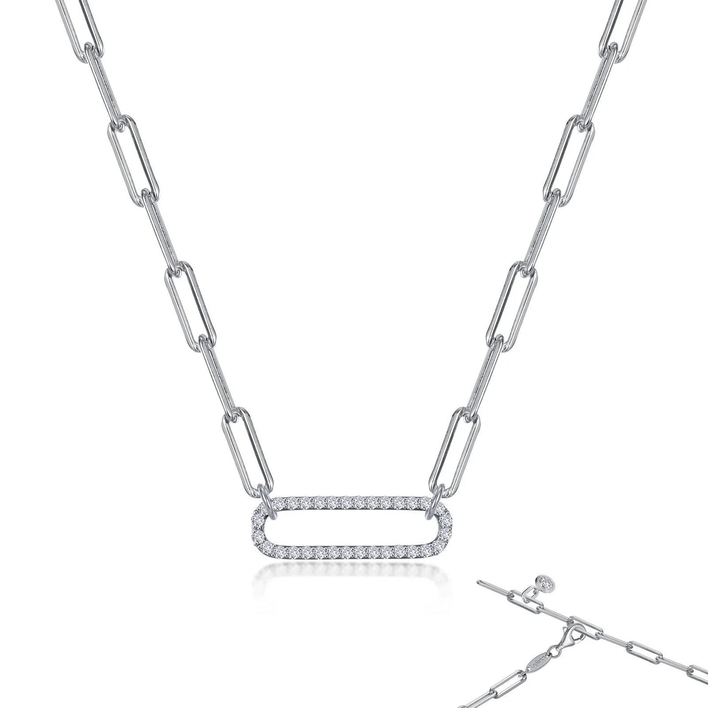 Sterling Silver Paperclip Necklace - Warwick Jewelers